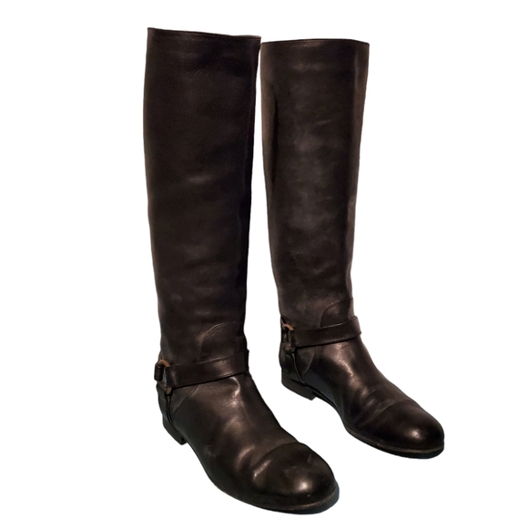 Peter Nappi Knee-High Riding Equestrian Harness Boots Women's Size 6.5, Italy - Picture 4 of 9